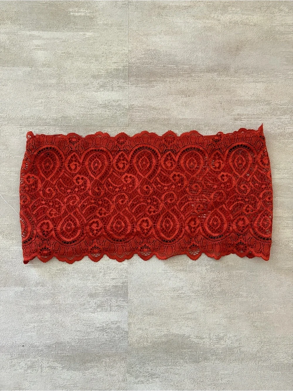NWOT | Intimately x Free People | Lace Bandeau Bralette Rust Red - Size XS/S